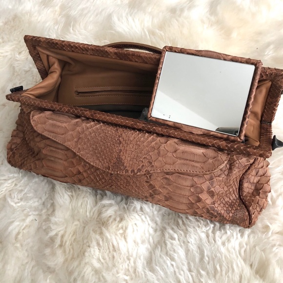 Authentic Bottega Veneta Pitone Cerato Clutch - Picture 4 of 8